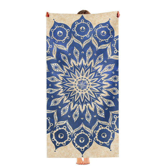 Sky Floral Mandala Ultra-Soft Luxury Bathroom Towels