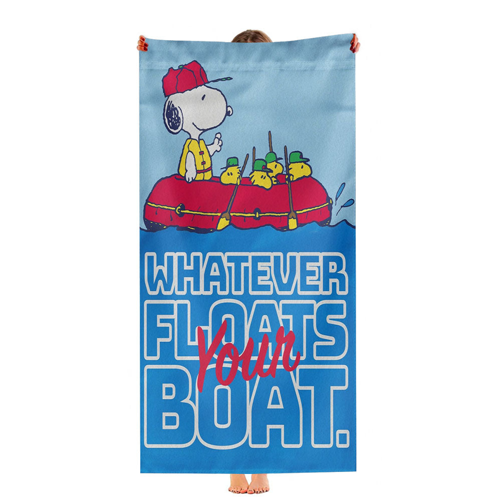 Snoopy And Woodstock Summer Ultra-Soft Luxury Bathroom Towels