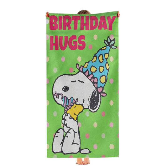 Snoopy Birthday Ultra-Soft Luxury Bathroom Towels