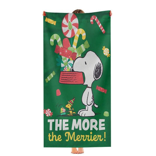 Snoopy Christmas Garden Flag Holiday Ultra-Soft Luxury Bathroom Towels