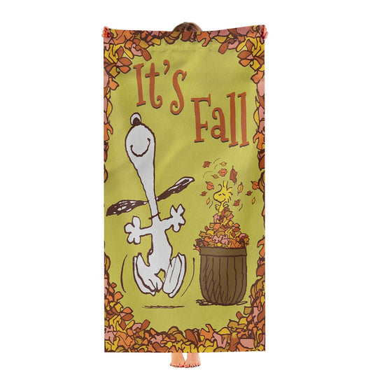 Snoopy Fall Ultra-Soft Luxury Bathroom Towels