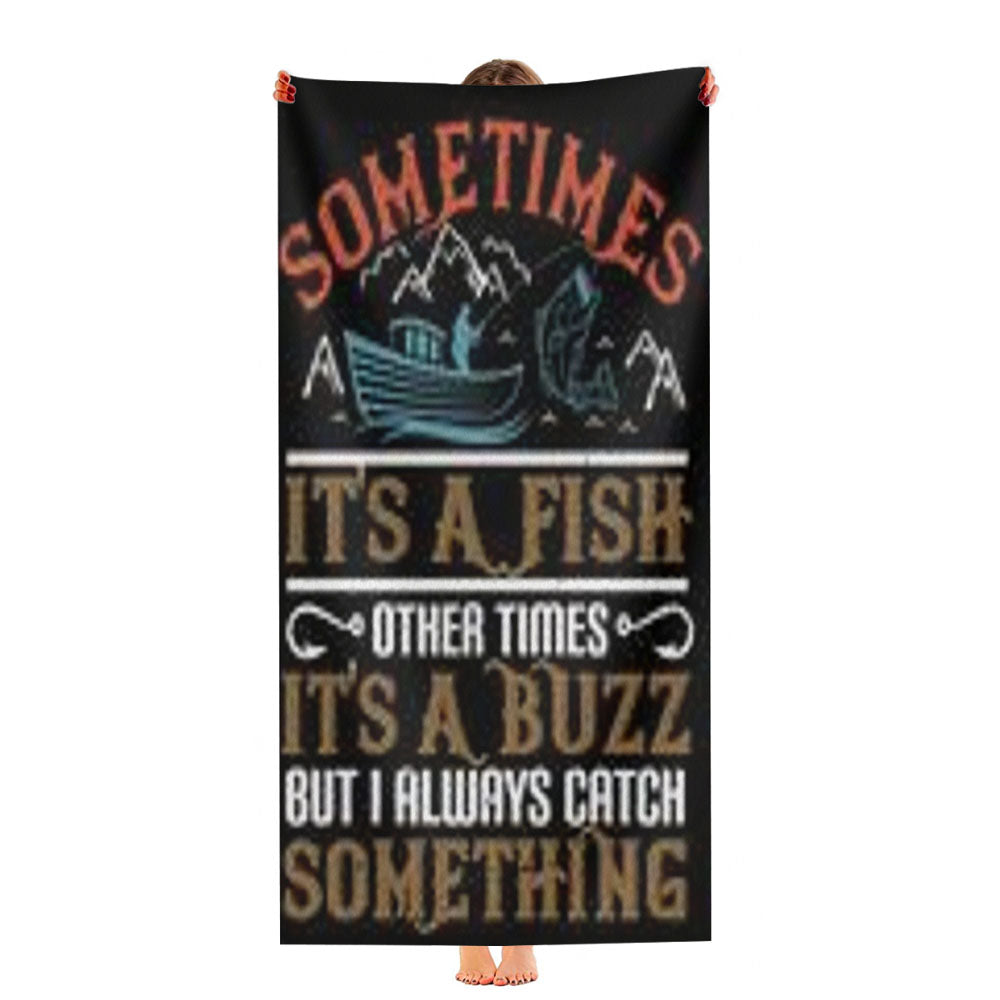 Sometimes It'S A Fish Ultra-Soft Luxury Bathroom Towels