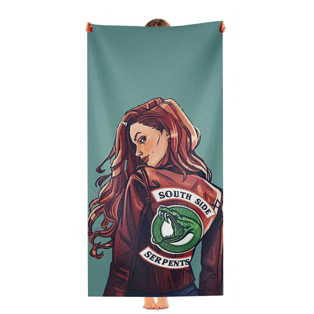 South Side Serpents Girl Ultra-Soft Luxury Bathroom Towels