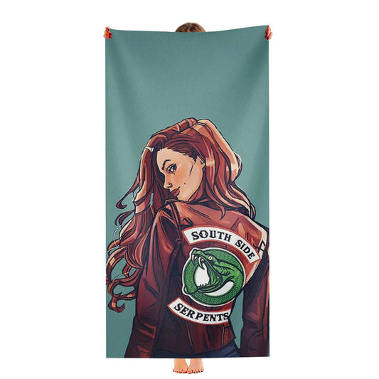 South Side Serpents Girl Ultra-Soft Luxury Bathroom Towels