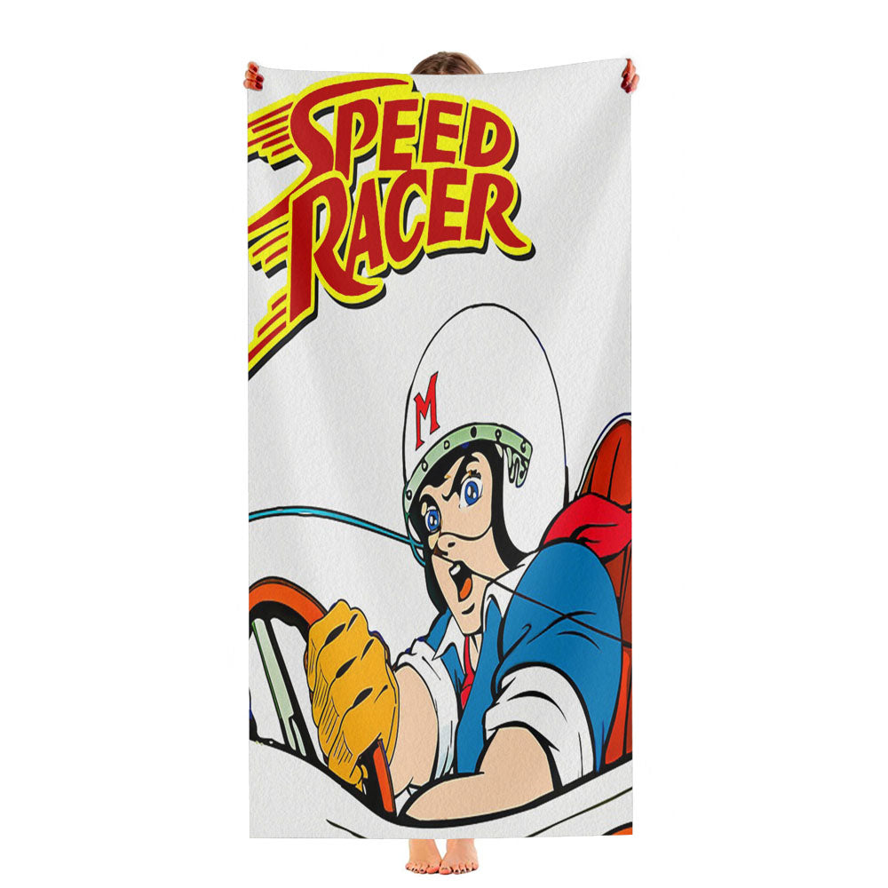 Speed Racer Poster Ultra-Soft Luxury Bathroom Towels