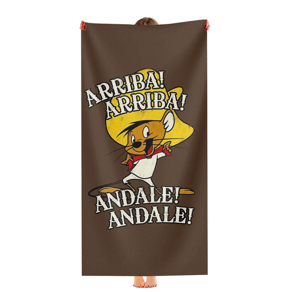 Speedy Gonzales Cartoon Ultra-Soft Luxury Bathroom Towels