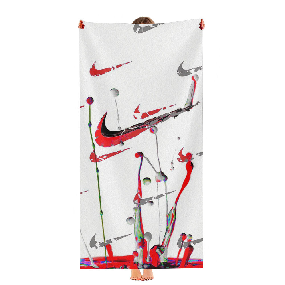 Splatter Splash Color Nike Pattern Ultra-Soft Luxury Bathroom Towels