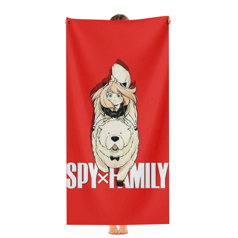 Spy X Family Anya And Bond Ultra-Soft Luxury Bathroom Towels