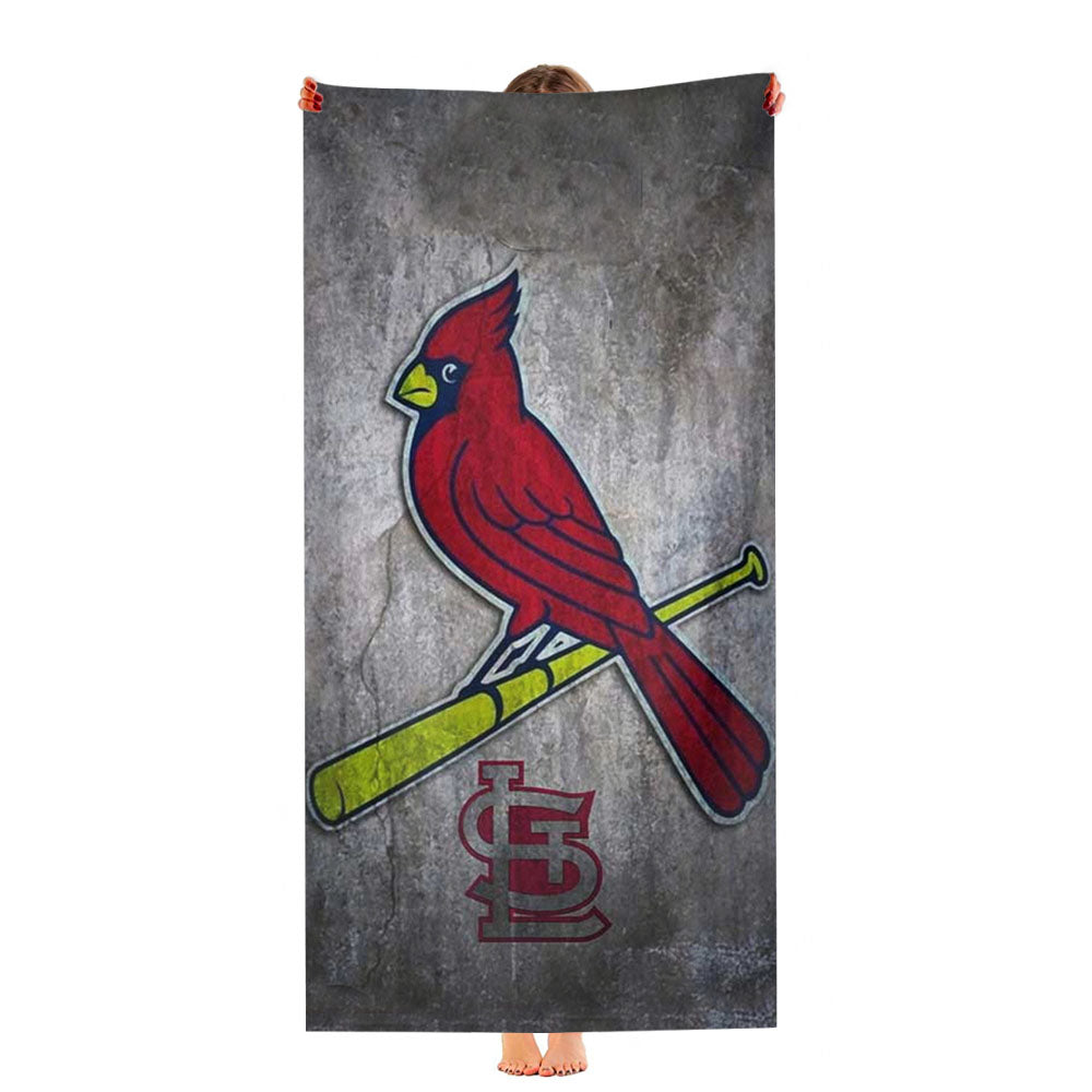 St Louis Cardinals Stone Logo Nfl Ultra-Soft Luxury Bathroom Towels