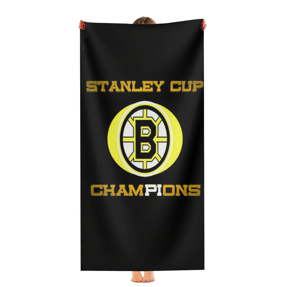 Stanley Cup Champions Boston Bruins Ultra-Soft Luxury Bathroom Towels