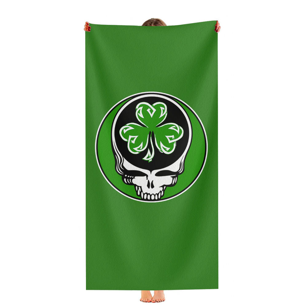 Steal Your Shamrock Celtic Knot Grateful Dead St Patrick Day Lot Party Ultra-Soft Luxury Bathroom Towels