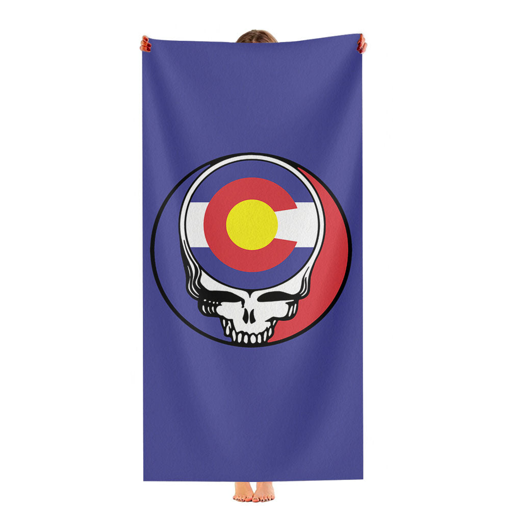 Steal Your State Colorado State Flag Grateful Dead Ultra-Soft Luxury Bathroom Towels
