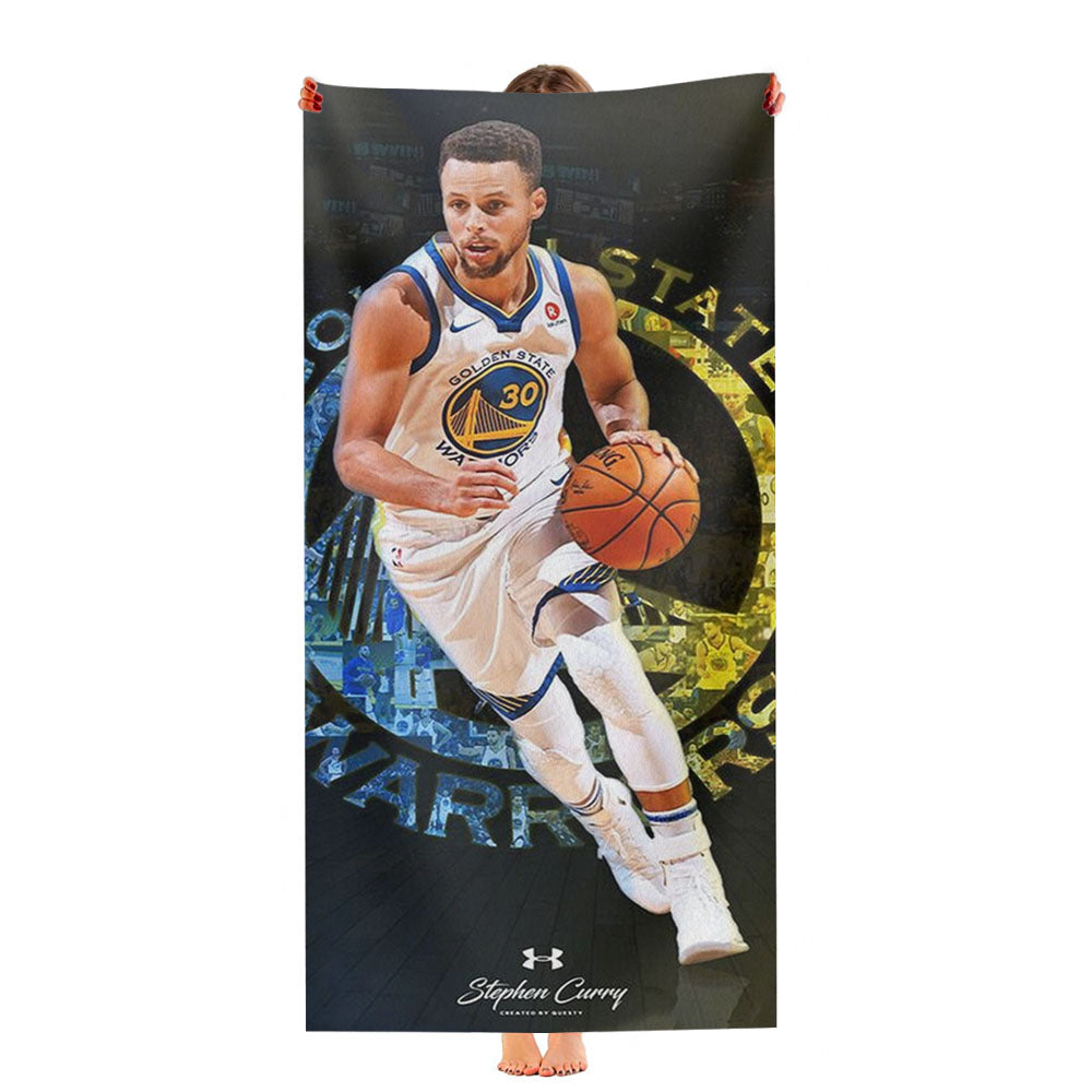 Stephen Curry Golden State Warriors Ultra-Soft Luxury Bathroom Towels