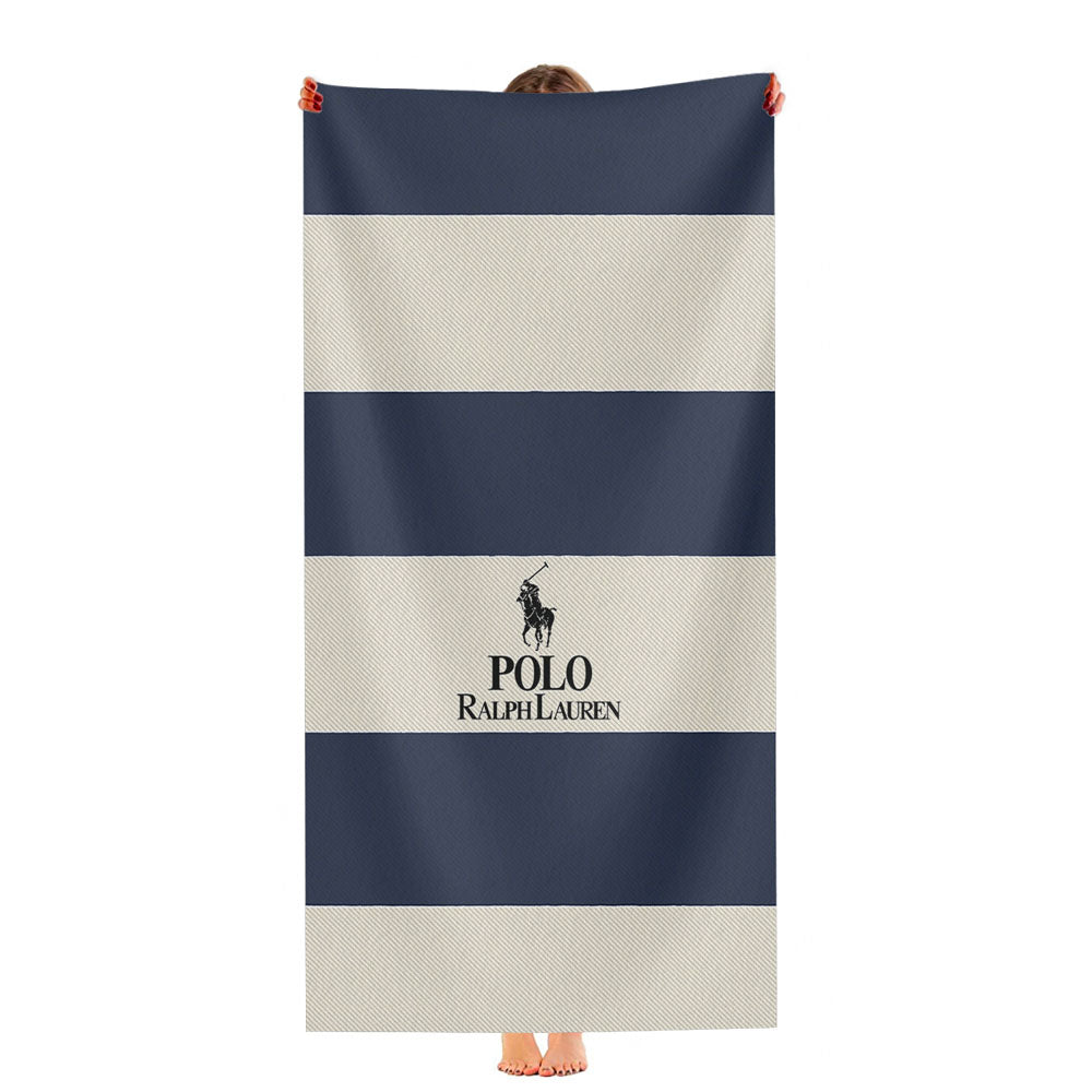 Stripe Polo Ralph Lauren Ultra-Soft Luxury Bathroom Towels