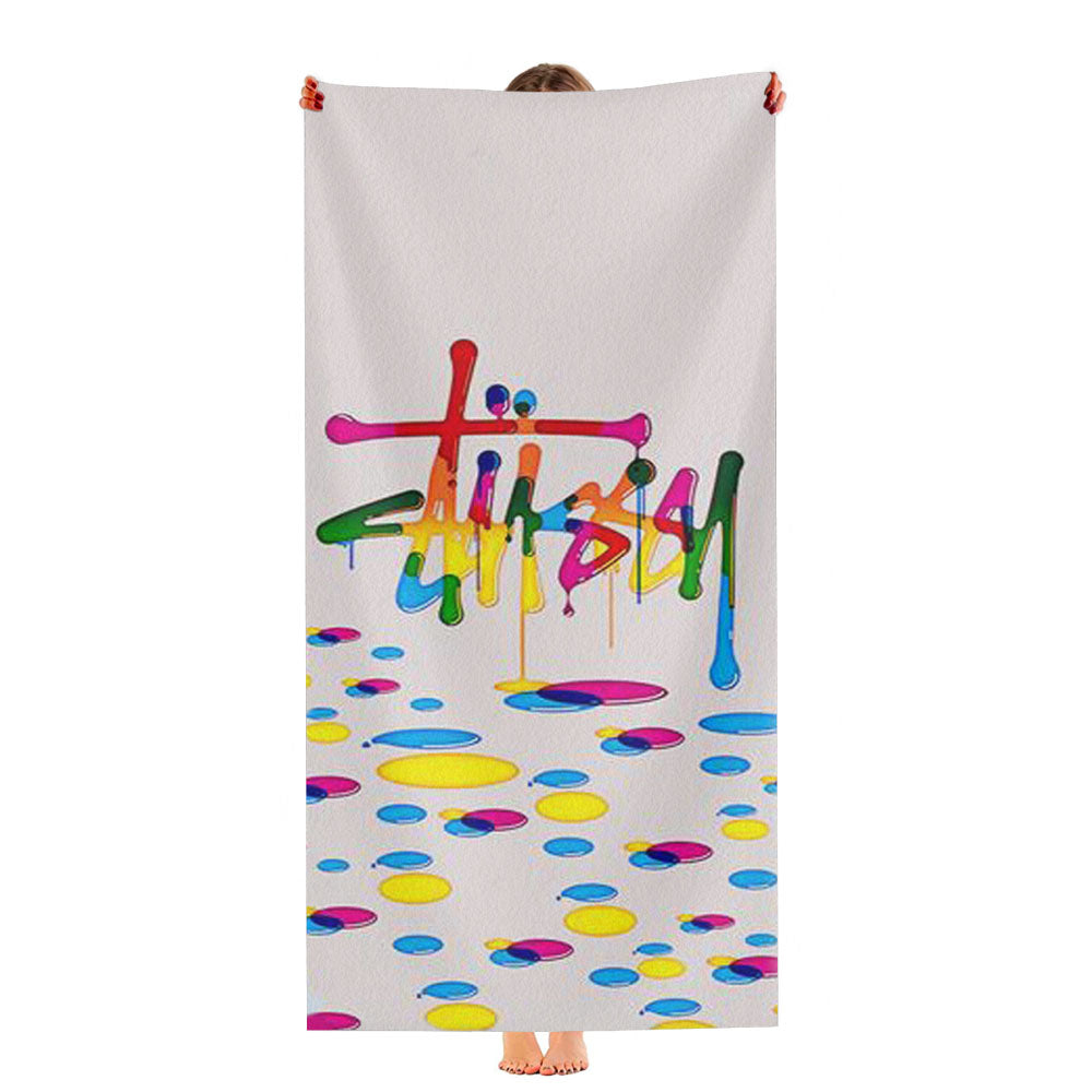 Stussy Drops Of Paint Ultra-Soft Luxury Bathroom Towels
