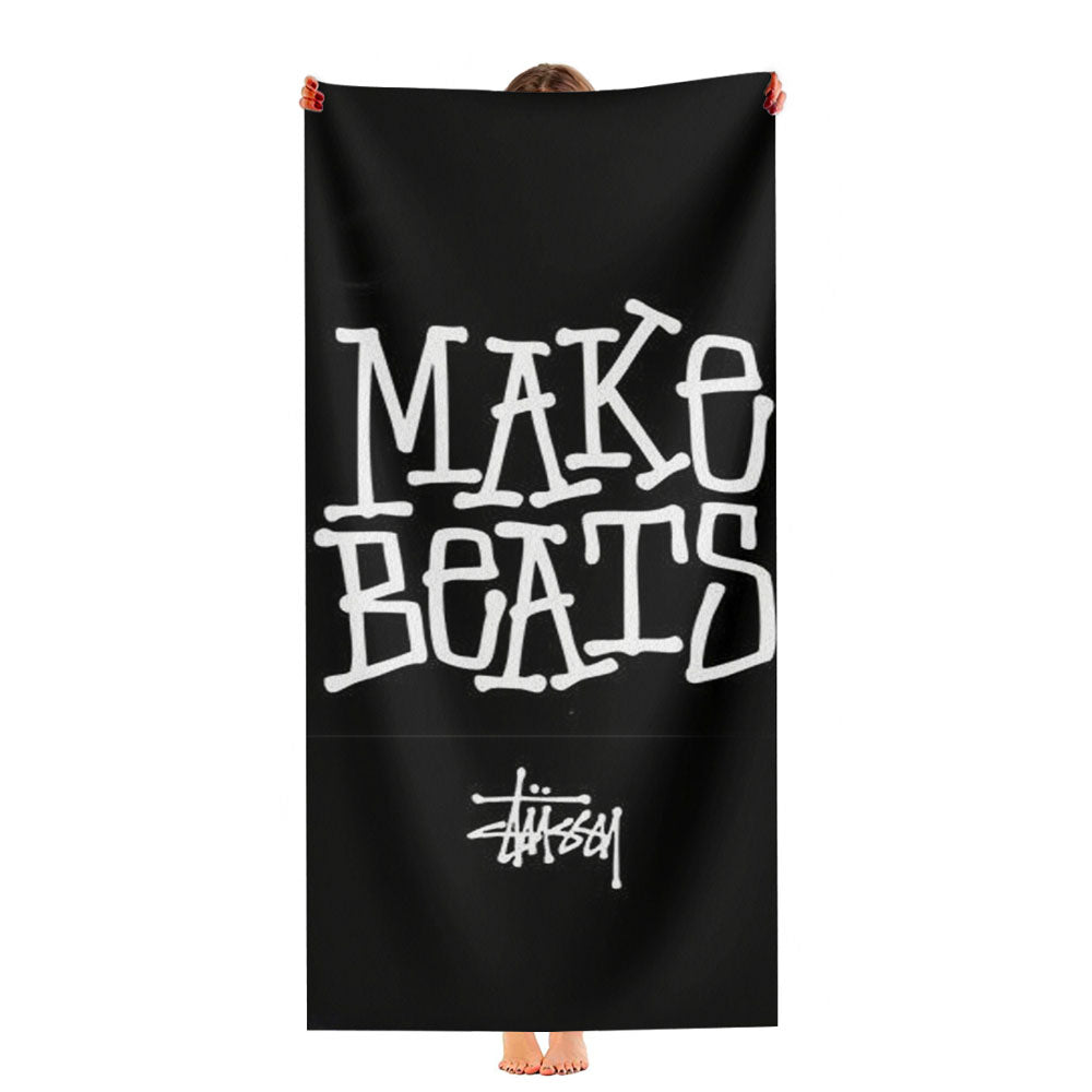 Stussy Make Beats Ultra-Soft Luxury Bathroom Towels