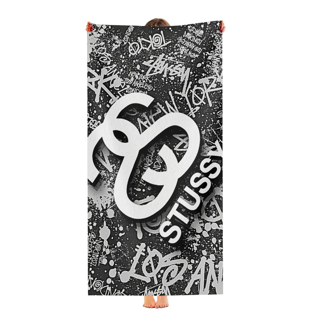 Stussy Wallpaper Ultra-Soft Luxury Bathroom Towels