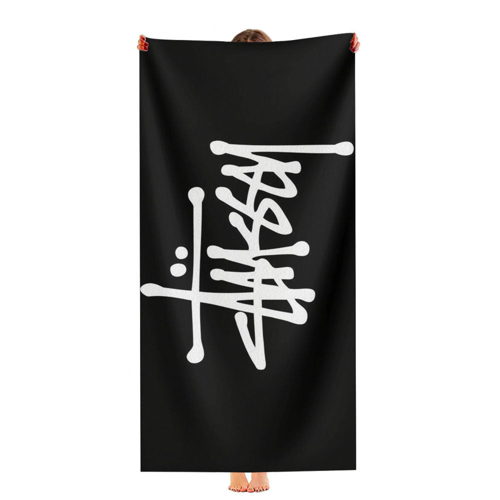 Stussy White Ultra-Soft Luxury Bathroom Towels