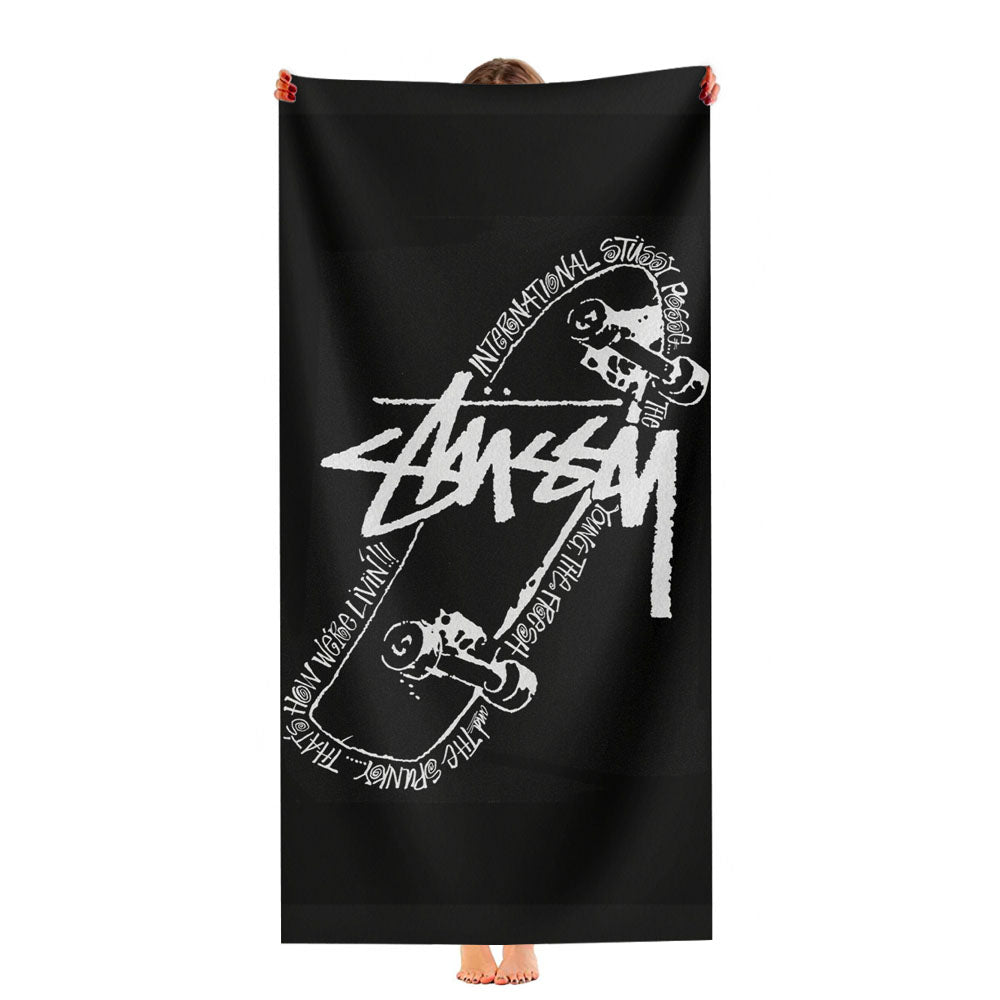 Stussy World Tour Ultra-Soft Luxury Bathroom Towels