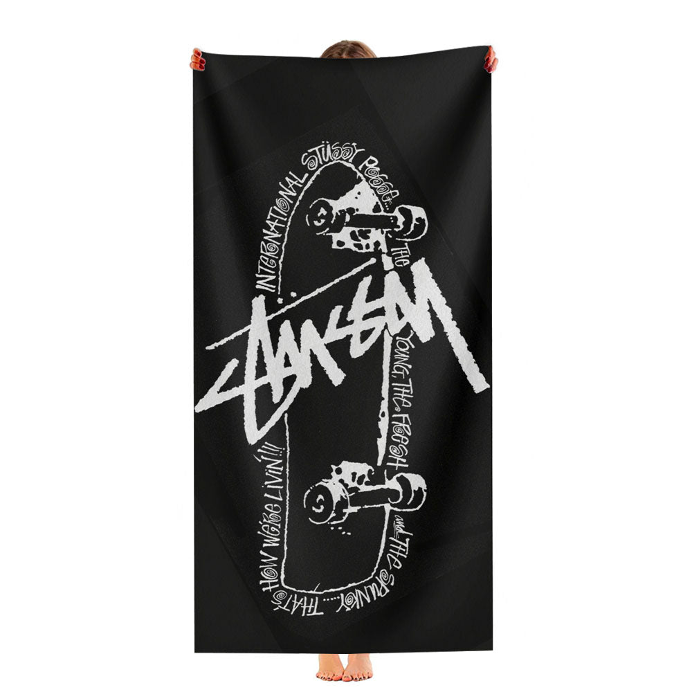 Stussy World Tour 2 Ultra-Soft Luxury Bathroom Towels