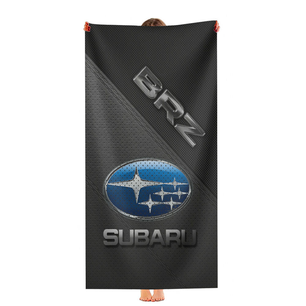 Subaru Brz Leather Textu Ultra-Soft Luxury Bathroom Towels