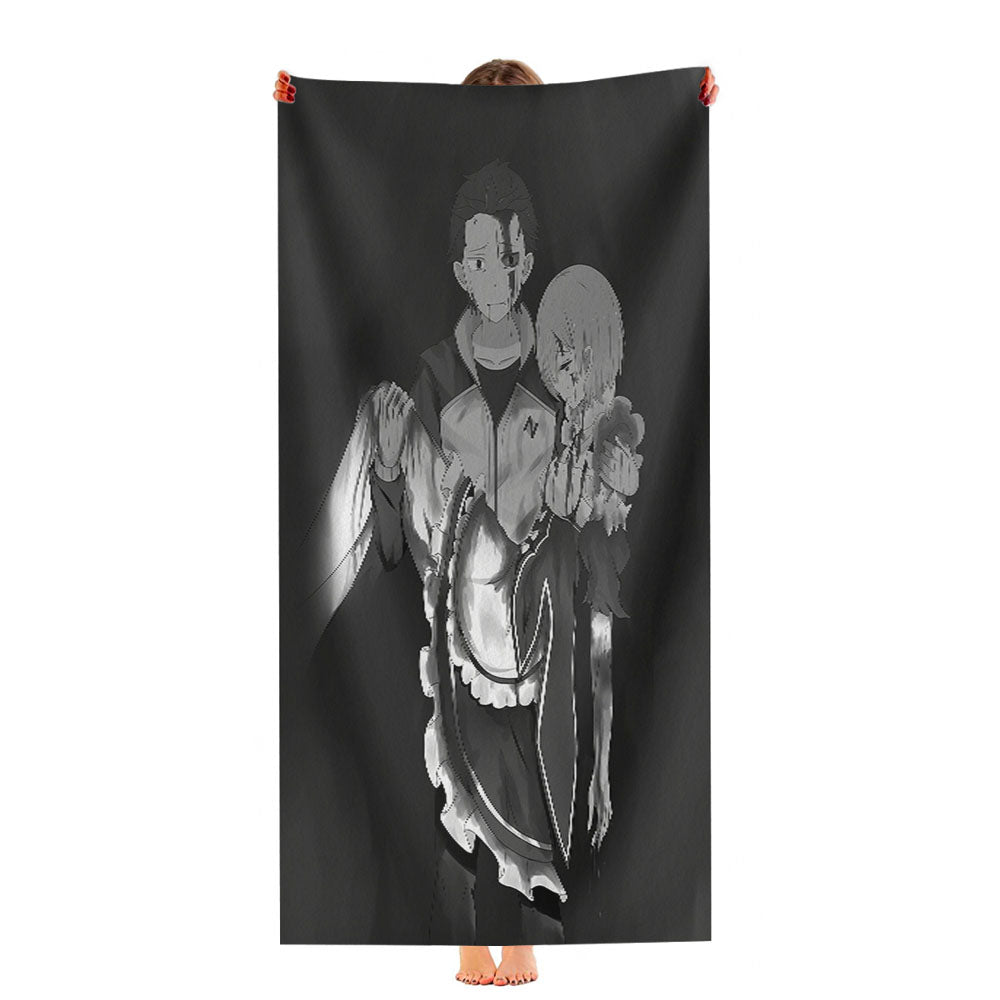 Subaru Natsuki - Rem Re Zero Ultra-Soft Luxury Bathroom Towels