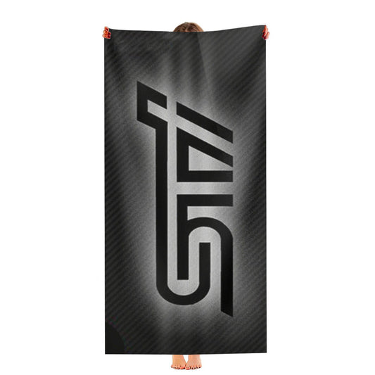 Subaru Sti Black Tile Sport Car Ultra-Soft Luxury Bathroom Towels
