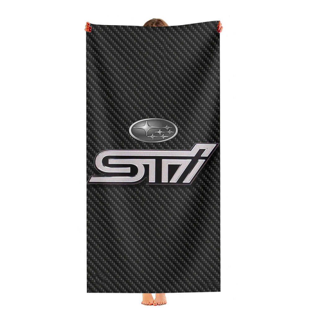 Subaru Sti Logo Ultra-Soft Luxury Bathroom Towels