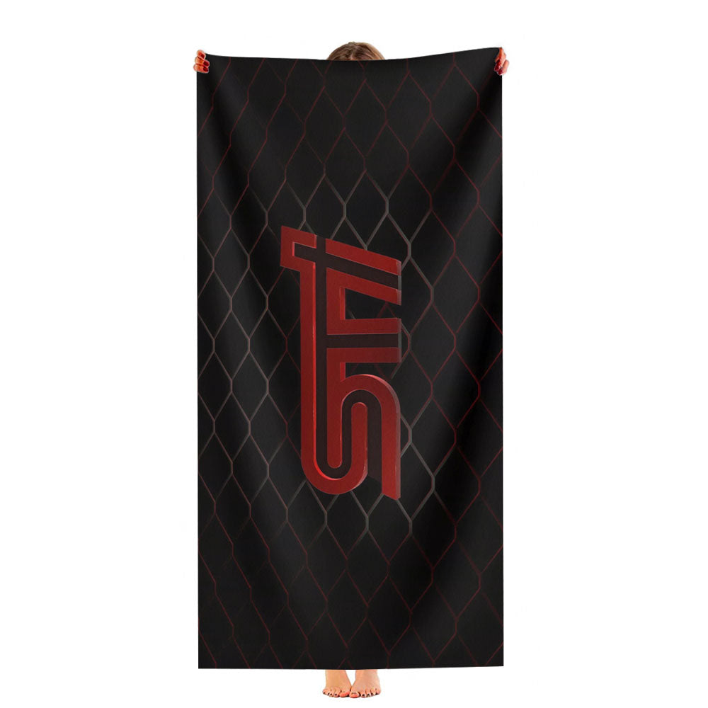Subaru Sti Red Ultra-Soft Luxury Bathroom Towels