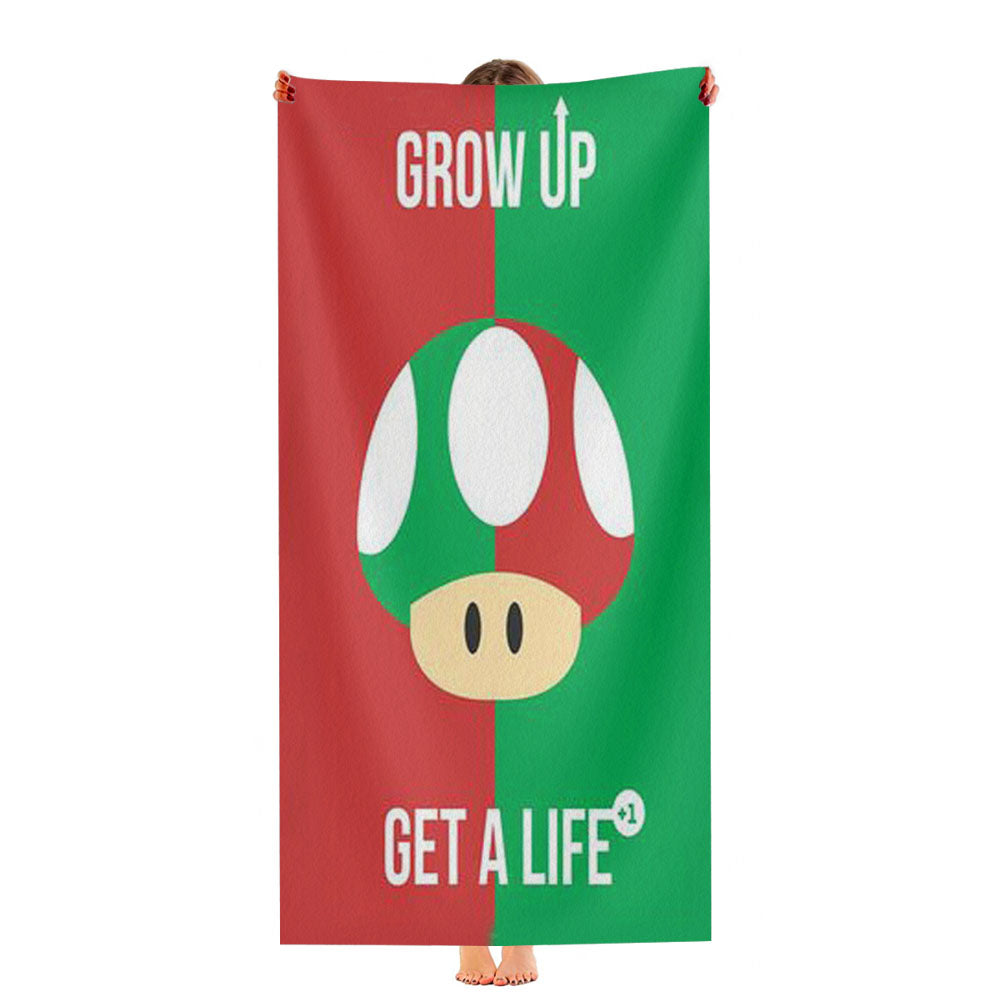 Super Mario Mushroom Ultra-Soft Luxury Bathroom Towels
