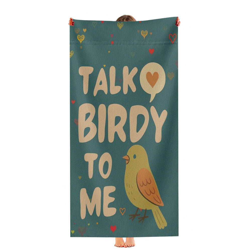Talk Birdy To Me Ultra-Soft Luxury Bathroom Towels