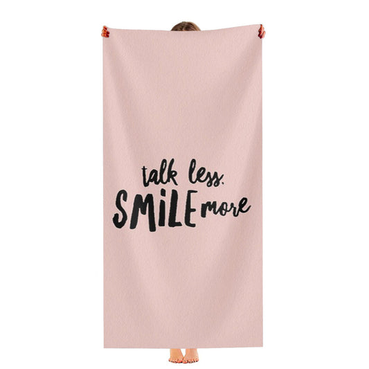 Talk Less Smile More Alexander Hamilton Gift Musical Broadway Ultra-Soft Luxury Bathroom Towels