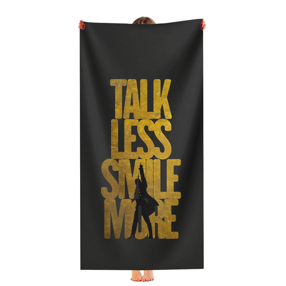 Talk Less Smile More Hamilton Gold Ultra-Soft Luxury Bathroom Towels