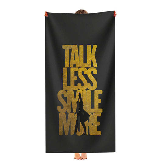 Talk Less Smile More Hamilton Gold Ultra-Soft Luxury Bathroom Towels