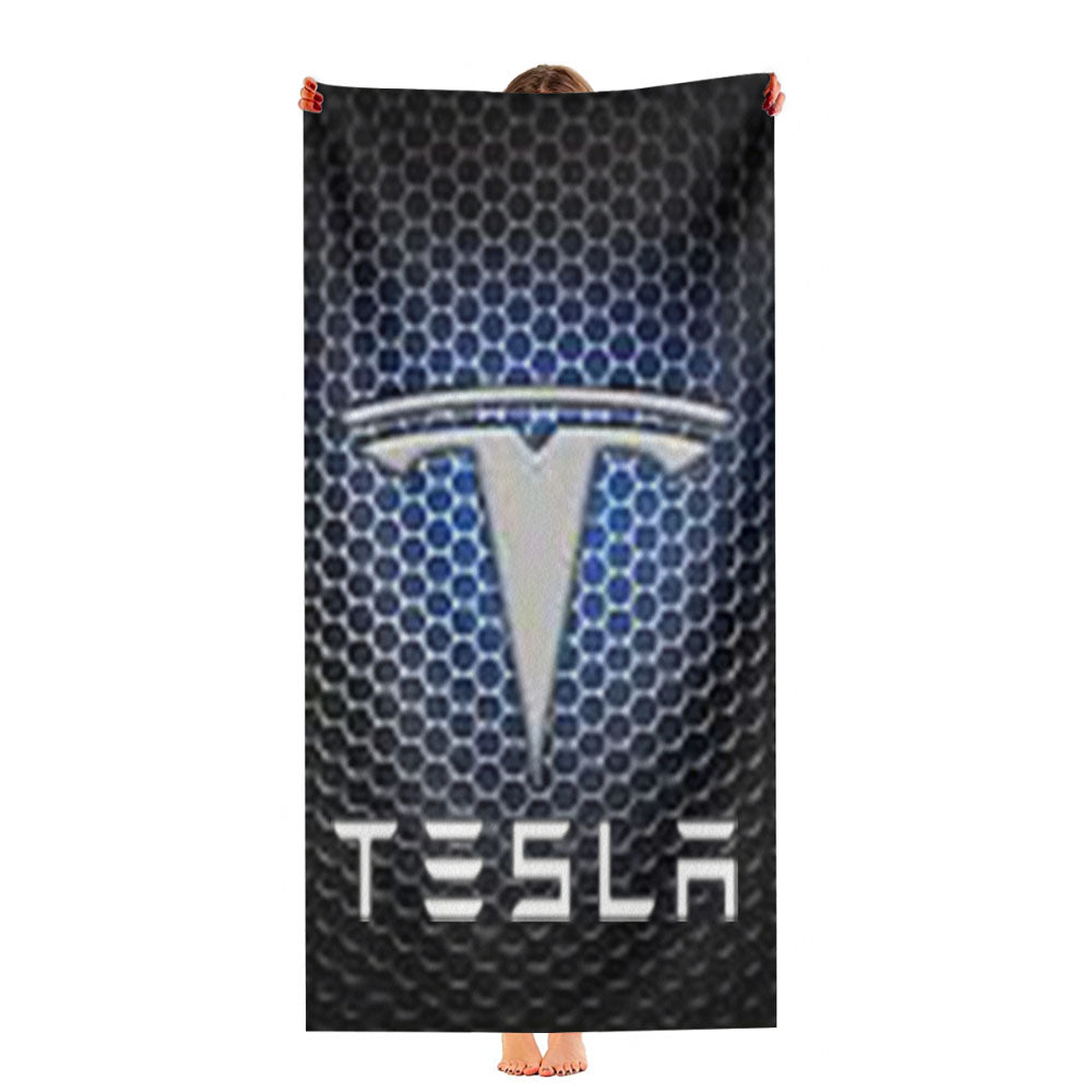 Tesla Motors Case Ultra-Soft Luxury Bathroom Towels