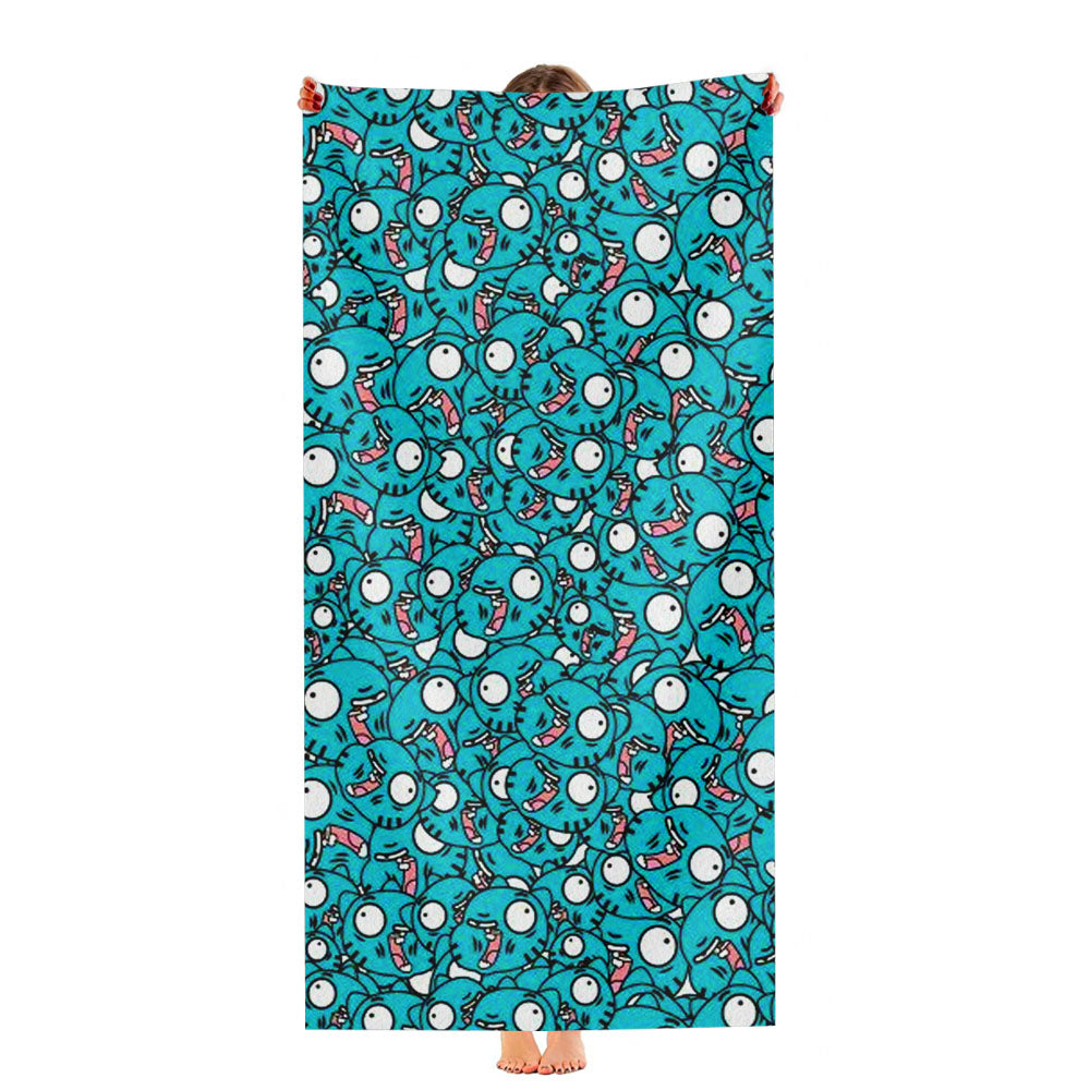 The Amazing World Of Gumball Pattern Character Ultra-Soft Luxury Bathroom Towels