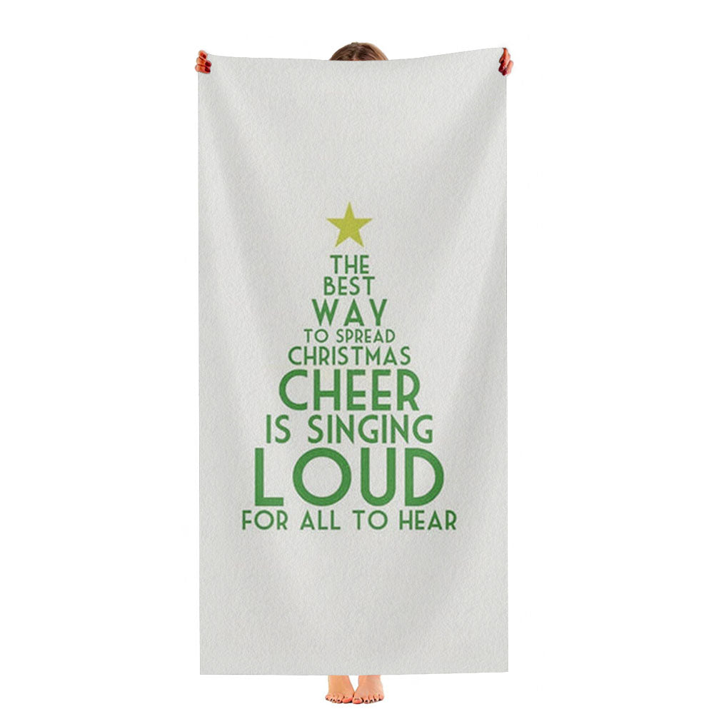 The Best Way To Spread Christmas Cheer - Elf Ultra-Soft Luxury Bathroom Towels