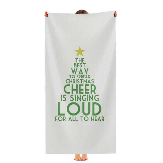 The Best Way To Spread Christmas Cheer - Elf Ultra-Soft Luxury Bathroom Towels