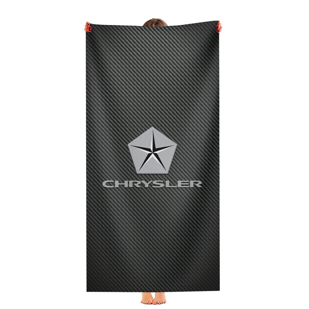 The Crysler Carbon Fiber Logo Ultra-Soft Luxury Bathroom Towels