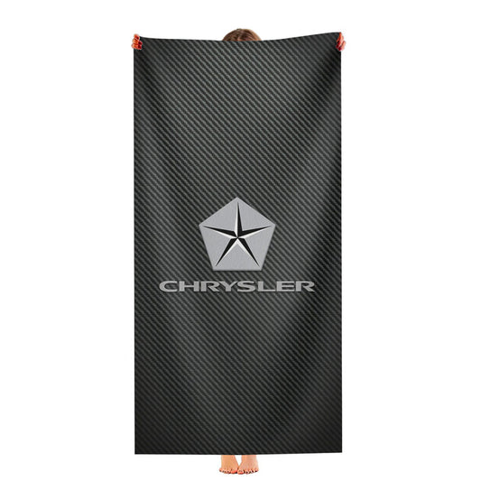 The Crysler Carbon Fiber Logo Ultra-Soft Luxury Bathroom Towels