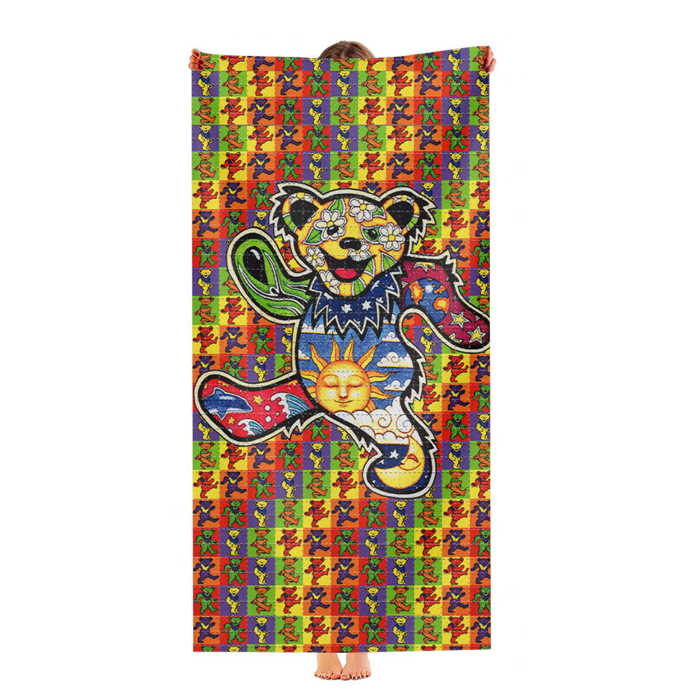 The Grateful Dead Dancing Bear Ultra-Soft Luxury Bathroom Towels