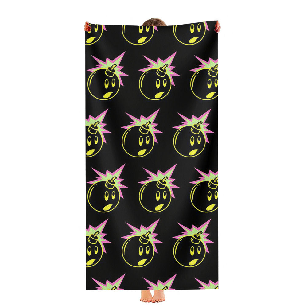 The Hundred Bomb Pattern Ultra-Soft Luxury Bathroom Towels