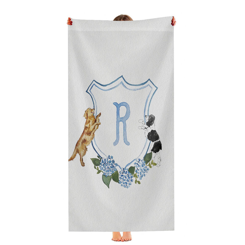 The Katherine Crest Mix And Match Ultra-Soft Luxury Bathroom Towels