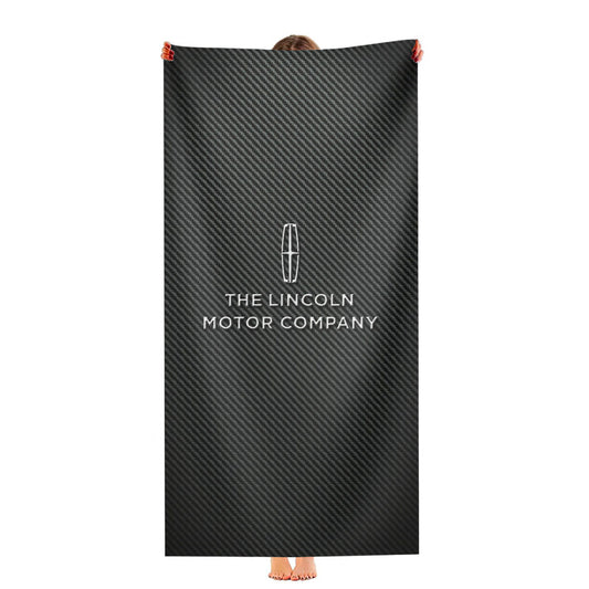 The Lincoln Carbon Fiber Logo Ultra-Soft Luxury Bathroom Towels