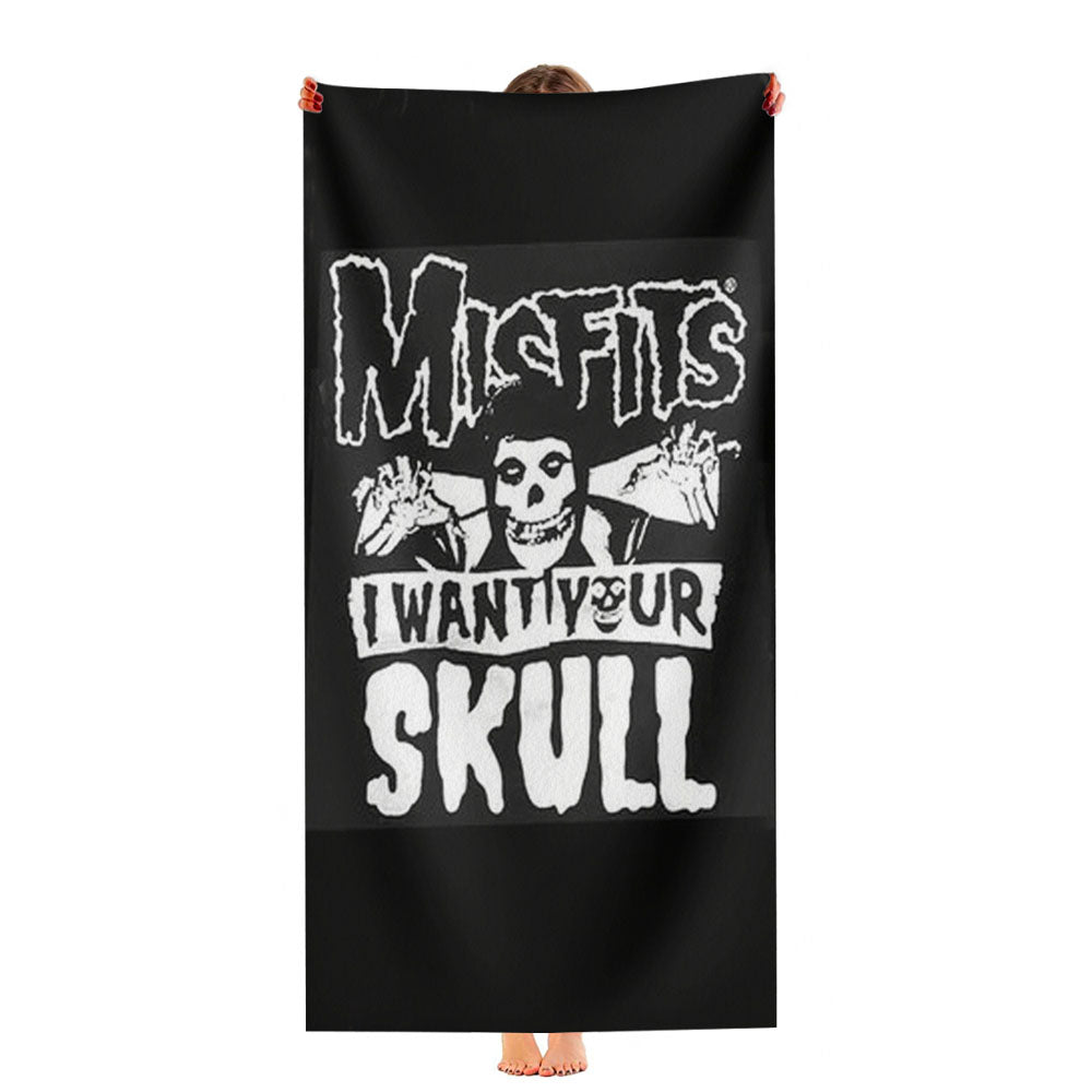 The Misfits Skull Ultra-Soft Luxury Bathroom Towels