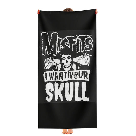 The Misfits Skull Ultra-Soft Luxury Bathroom Towels