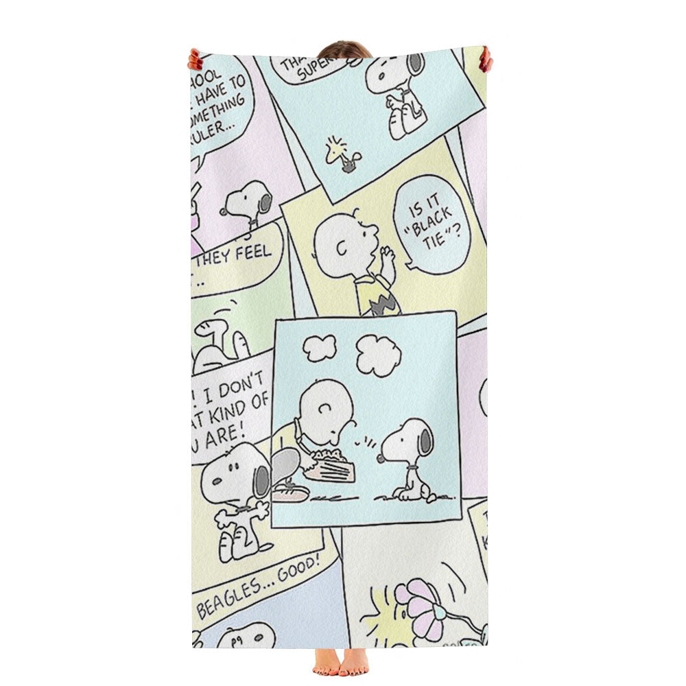 The Peanuts Comic Ultra-Soft Luxury Bathroom Towels