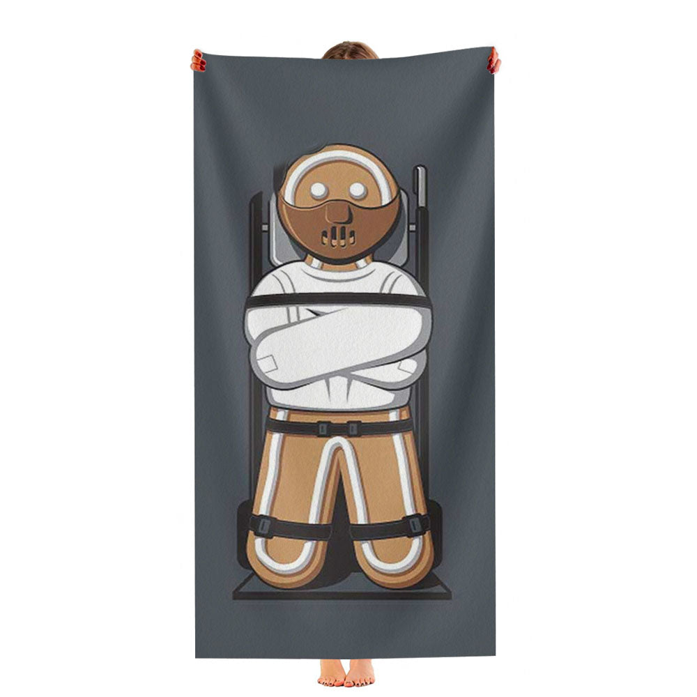 The Silence Of The Lambs Icon Art Ultra-Soft Luxury Bathroom Towels