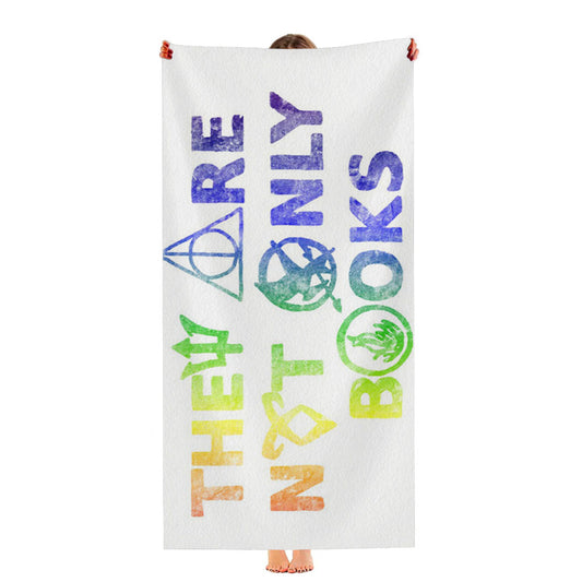 They Are Not Only Books Tie Dye Color Ultra-Soft Luxury Bathroom Towels