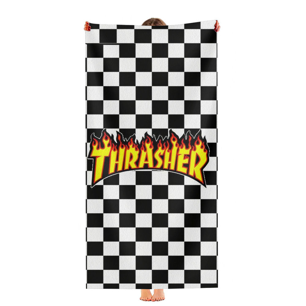 Thrasher Checkerboard Ultra-Soft Luxury Bathroom Towels